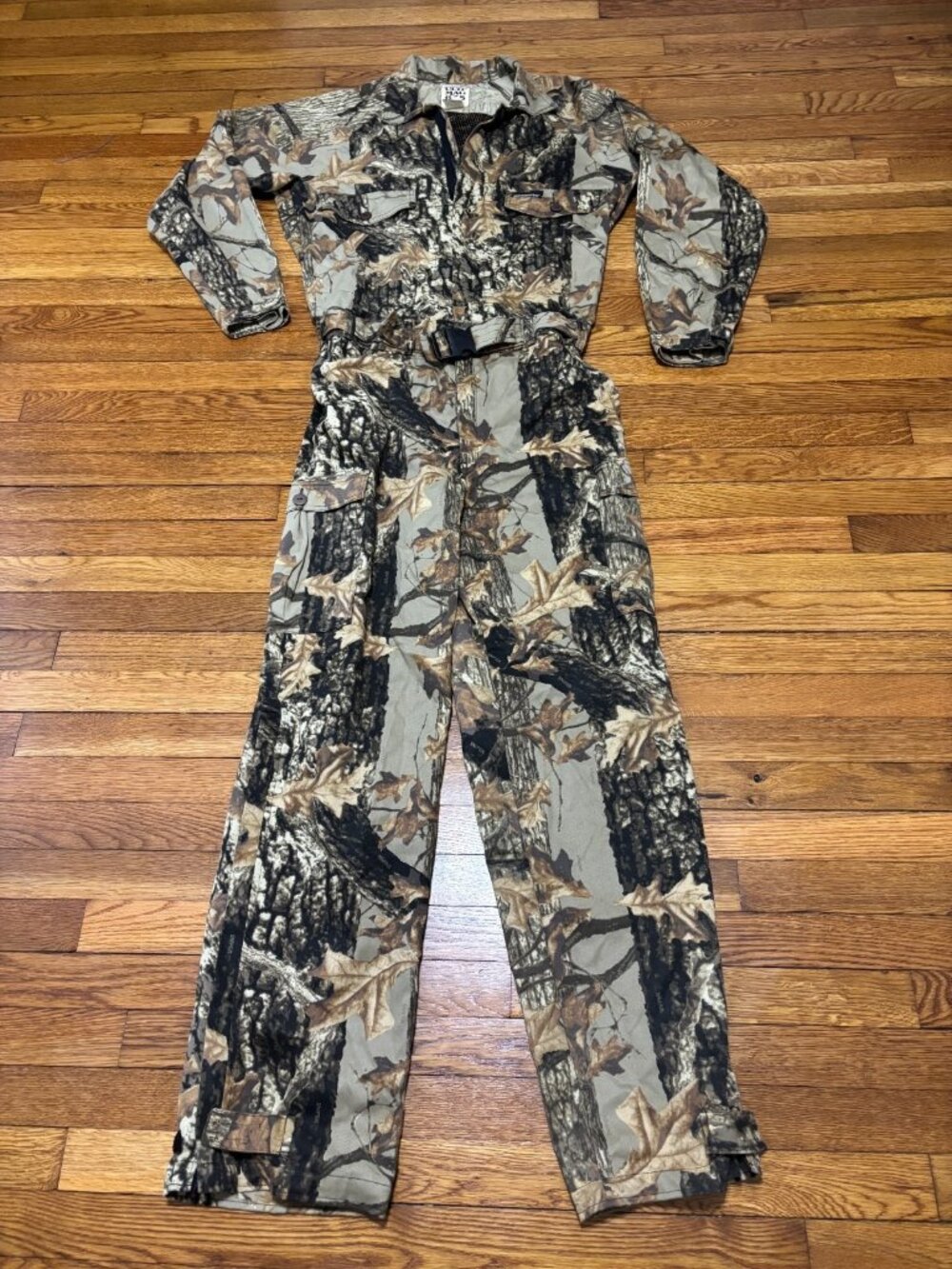 Vintage Mossberg Ulti-Mag 835 Hunting Coveralls Size Large TALL Real Tree Camo